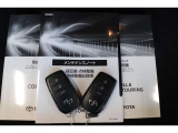 取扱説明書、メンテナンスノート、スペアキー揃っています。その他、お車についてご不明な点や気になることがございましたら、お気軽に展示店舗までお問い合わせください。