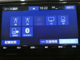 オーディオメニューです。Bluetoothオーディオも接続可能です。