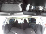 ☆リヤシートを倒すと、こんなに広い空間が出来ました。大きい荷物もらくらくに入ります。