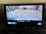 リアカメラ付で、後方をナビ画面で確認。車庫入れも安心です。もちろん、バックギアと連動しています。