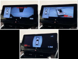 前進時も画像で安全確認!サイドクリアランスビュー表示中に、旋回時の運転操作に合わせて斜め後方から見たような画像を表示!右左折時の安全確認や縁石乗り上げ防止をサポート!