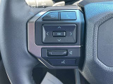 ステアリングスイッチ付き。前方から目を離すことなく操作することが可能です。