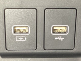 アクセサリーソケットの横にはナビゲーション用の外部入力やスマートフォンなどの充電可能なUSB端子が1個づつついています。