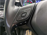 ステアリングスイッチ付き。前方から目を離すことなく操作することが可能です。