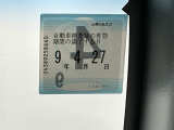 次回の車検日になります。こちらのステッカーをご確認ください。