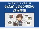 法定12か月点検相当の整備に加え、もれなく点検しています。点検整備後、オイルやワイパーゴムなどの消耗部品は事前に交換しています。※一部交換していない車もございます。
