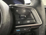 ステアリングスイッチ付きで、運転中に視線を前に向けたまま操作できます。