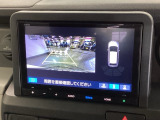 便利な3ビュー切り替え、ガイド線表示付きのバックカメラです!後退時、後方の視界をサポートします!