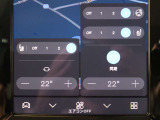 タッチパネルからはシートヒーターの温度調節が可能です 運転席はステアリングヒーターも装備しているため、冬でも手がかじかむことがなく正確にステアリング操作できます