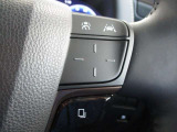ステアリング右側にクルーズコントロールスイッチがあります。アクセルペダルを踏まなくても、一定の車速で走行することができます。