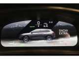 【SNOW EXTRAモード】アクセル操作に対する駆動力を穏やかにすると同時に、前輪と後輪の駆動力を雪路状況に対して最適化することで、雪路走行時の安定性が向上します。