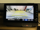 リアカメラ付で、後方をナビ画面で確認。車庫入れも安心です。もちろん、バックギアと連動しています。