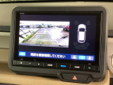 便利な3ビュー切り替え、ガイド線表示付きのバックカメラです!後退時、後方の視界をサポートします!
