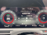 大きく見やすいメーター類!現在の燃費もここで確認できます。