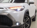 LEDヘッドライトです。デザイン性がよくとても明るいので、夜間の走行や悪天候でも安心です。しかも長寿命!