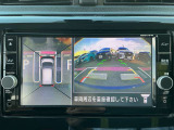 空から見ているような視点で周囲が確認できるアラウンドビューモニター。