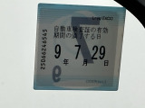次回の車検日になります。こちらのステッカーをご確認ください。