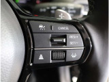 アダプティブクルーズコントロール設定スイッチ  予め設定した速度で定速走行。先行車に近づいたら、システムが先行車との距離や速度差を測定し、自動的に加減速。ちょうどいい距離でついていきます(^^)v