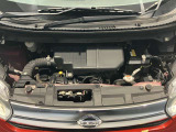 とっても綺麗なエンジンルームです♪お買い上げの際は日産整備士がメンテナンス整備を実施してお渡し致します☆