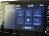 オーディオソース選択画面です。Bluetoothオーディオをご利用いただけます。