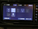 オーディオメニューです。Bluetoothオーディオも接続可能です。