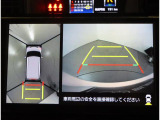 車両の前後左右に搭載されたカメラの映像を合成し、車を上から見下ろしているような映像をミニターに映し出すシステムのパノラミックビューモニター搭載!