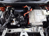 e-POWERのエンジンルームです。エンジンは発電専用。