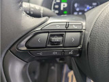 ステアリングスイッチ付き。前方から目を離すことなく操作することが可能です。