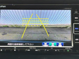 カラービジョンとガイド線で見やすい視点切替式のバックモニター。