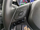 ステアリングスイッチ付き。前方から目を離すことなく操作することが可能です。