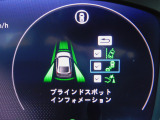 ブラインドスポットインフォメーション・車線変更時などに見えにくい位置にいる車を検知してお知らせします