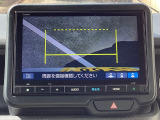バックカメラはワイドカメラになっていますので、3種類の映像が選択可能です☆これはトップダウンビュー♪