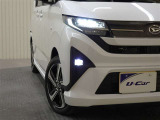 LEDヘッドライトです。デザイン性がよくとても明るいので、夜間の走行や悪天候でも安心です。しかも長寿命!