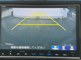 カラービジョンとガイド線で見やすい視点切替式のバックモニター。