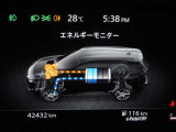 バッテリーの充電状況や電力の流れが一目瞭然!メーター内で確認が出来ます。