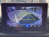 バックカメラはワイドカメラになっていますので、3種類の映像が選択可能です☆これはワイドビュー♪