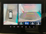 【全方位モニター】 4つのカメラで映像を映し出します。発進時、後退時も周囲の安全を確認し、サポートします^^