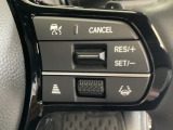 右側のステアリングスイッチはHondaセンシング系のスイッチにセレクターホイールを装備。スピードメーター内・マルチインフォメーション・ディスプレーの各表示が確認できます。