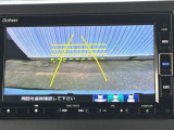 カラービジョンとガイド線で見やすい視点切替式のバックモニター。
