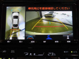 車両を上から見たような映像を映し出すパノラミックビューモニター付きです。