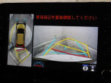 パノラミックビューモニターをバックに切り替えた時の表示です。