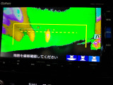 バックカメラの画像です。ガイドラインがスムースな車庫入れをサポートいたします。車庫入れの安心感がアップしますね。