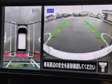 【アラウンドビューモニター】車両周辺をモニターで確認できて、駐車が苦手な人でもスムーズに駐車できます