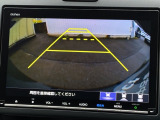 カラービジョンとガイド線で見やすい視点切替式のバックモニター。