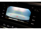 バックカメラの画像です。シフトレバーを「R」に入れると自動的にナビの画面が切り替わります。