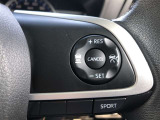 【ステアリングスイッチ】右です。ハンドルから手を離さず、運転に集中したまま手元でマルチインフォメーションディスプレイ内の表示切替などができます。
