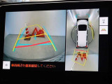 バックガイドモニターを装備しています、車庫入れもラクラクです。パノラミックビューモニターを搭載しています、上からの画像も表示されます。