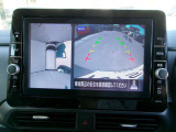 アラウンドビュ-モニタ-装備。上から見下ろしているような映像が表示されるので、車庫入れ時にも安心です!確認しずらい障害物等も視認しやすいですね^^
