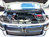 自慢のエンジンはパワードbyHONDAです。精度とバランスにこだわって、低回転からスムースなパワーを発揮します。