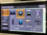 Bluetooth(ブルートゥース)接続機能付き。スマートフォンなどからお気に入りの音楽をワイヤレス再生できます。ドライブがさらに楽しくなりますね。